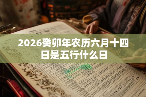 2026癸卯年农历六月十四日是五行什么日 2026癸卯年农历六月十四日是五行什么日