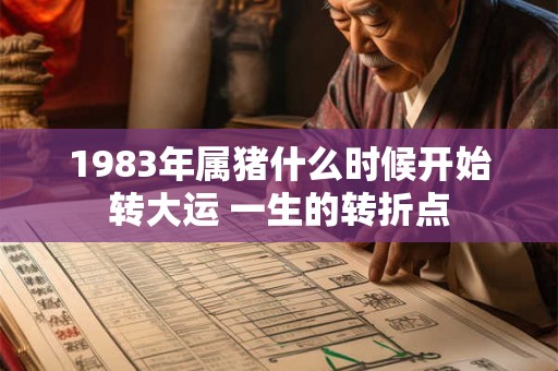 1983年属猪什么时候开始转大运 一生的转折点 1983年属猪什么时候开始转大运 一生的转折点