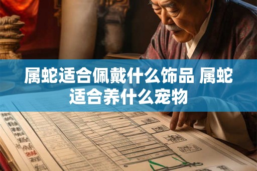 属蛇适合佩戴什么饰品 属蛇适合养什么宠物
