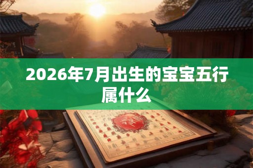 2026年7月出生的宝宝五行属什么