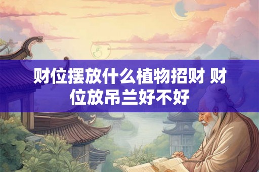 财位摆放什么植物招财 财位放吊兰好不好 财位摆放什么植物招财 财位放吊兰好不好