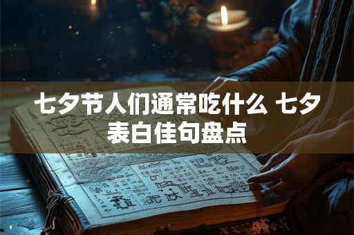 七夕节人们通常吃什么 七夕表白佳句盘点 七夕节人们通常吃什么 七夕表白佳句盘点