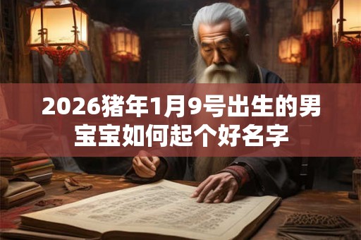 2026猪年1月9号出生的男宝宝如何起个好名字 2026猪年1月9号出生的男宝宝如何起个好名字