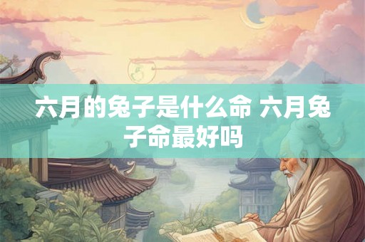 六月的兔子是什么命 六月兔子命最好吗 六月的兔子是什么命 六月兔子命最好吗