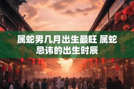 属蛇男几月出生最旺 属蛇忌讳的出生时辰 属蛇男几月出生最旺 属蛇忌讳的出生时辰