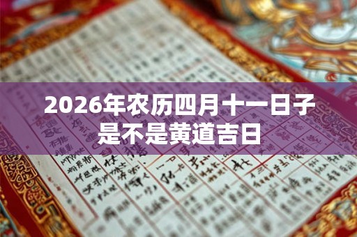 2026年农历四月十一日子是不是黄道吉日 2026年农历四月十一日子是不是黄道吉日