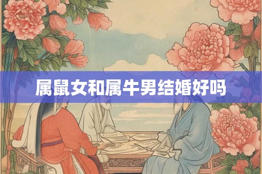 属鼠女和属牛男结婚好吗