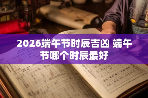 2026端午节时辰吉凶 端午节哪个时辰最好 2026端午节时辰吉凶 端午节哪个时辰最好