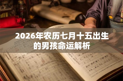 2026年农历七月十五出生的男孩命运解析 2026年农历七月十五出生的男孩命运解析