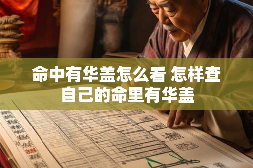 命中有华盖怎么看 怎样查自己的命里有华盖 命中有华盖怎么看 怎样查自己的命里有华盖