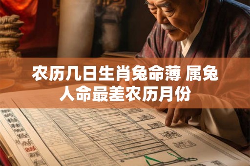 农历几日生肖兔命薄 属兔人命最差农历月份 农历几日生肖兔命薄 属兔人命最差农历月份