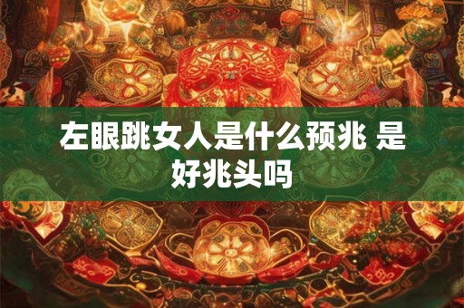 左眼跳女人是什么预兆 是好兆头吗 左眼跳女人是什么预兆 是好兆头吗