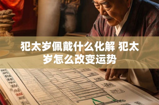 犯太岁佩戴什么化解 犯太岁怎么改变运势 犯太岁佩戴什么化解 犯太岁怎么改变运势