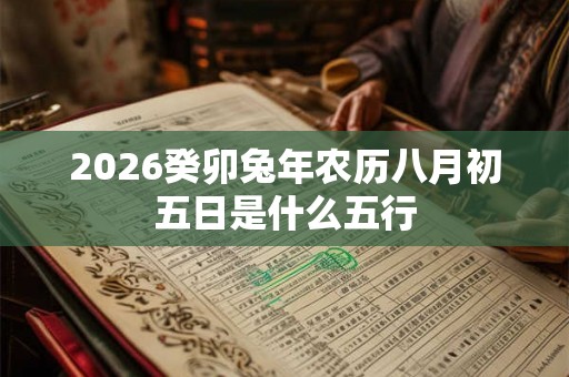 2026癸卯兔年农历八月初五日是什么五行 2026癸卯兔年农历八月初五日是什么五行