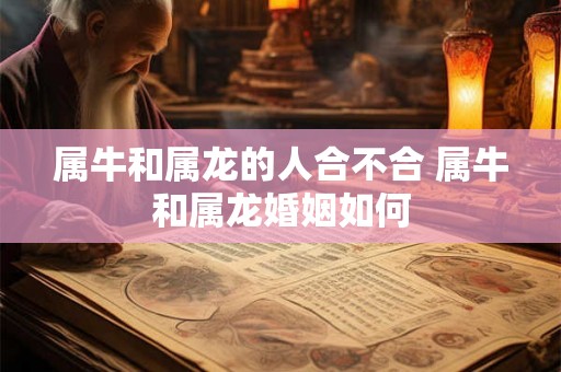 属牛和属龙的人合不合 属牛和属龙婚姻如何 属牛和属龙的人合不合 属牛和属龙婚姻如何