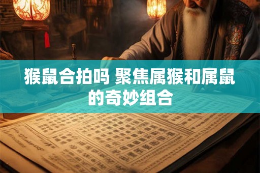 猴鼠合拍吗 聚焦属猴和属鼠的奇妙组合