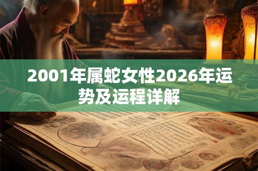 2001年属蛇女性2026年运势及运程详解 2001年属蛇女性2026年运势及运程详解
