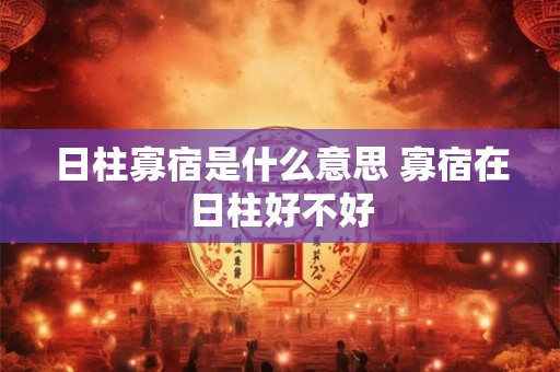 日柱寡宿是什么意思 寡宿在日柱好不好 日柱寡宿是什么意思 寡宿在日柱好不好