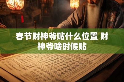 春节财神爷贴什么位置 财神爷啥时候贴 春节财神爷贴什么位置 财神爷啥时候贴