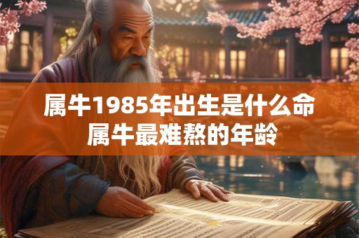 属牛1985年出生是什么命 属牛最难熬的年龄