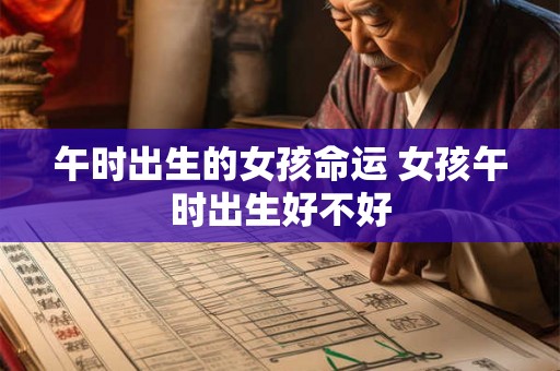 午时出生的女孩命运 女孩午时出生好不好 午时出生的女孩命运 女孩午时出生好不好