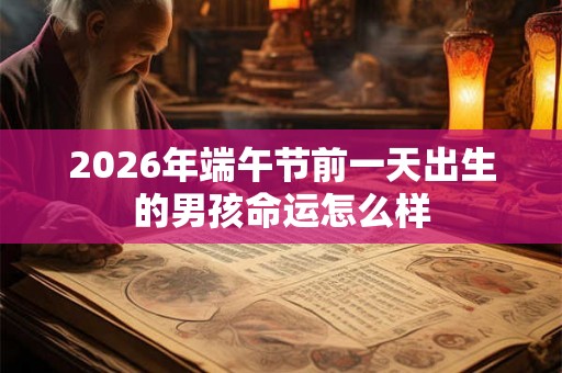 2026年端午节前一天出生的男孩命运怎么样 2026年端午节前一天出生的男孩命运怎么样