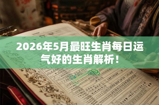 2026年5月最旺生肖每日运气好的生肖解析! 2026年5月最旺生肖每日运气好的生肖解析!