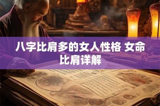 八字比肩多的女人性格 女命比肩详解 八字比肩多的女人性格 女命比肩详解