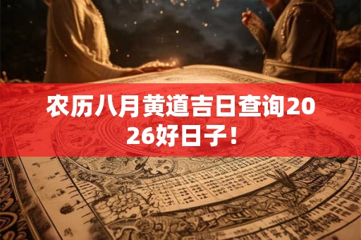 农历八月黄道吉日查询2026好日子! 农历八月黄道吉日查询2026好日子!