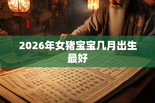 2026年女猪宝宝几月出生最好 2026年女猪宝宝几月出生最好