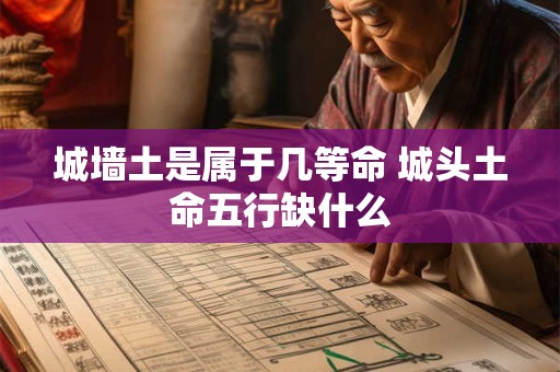 城墙土是属于几等命 城头土命五行缺什么 城墙土是属于几等命 城头土命五行缺什么