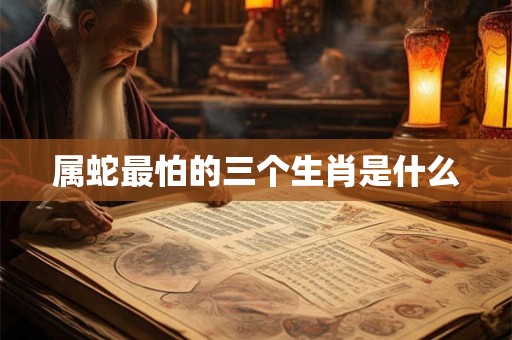 属蛇最怕的三个生肖是什么
