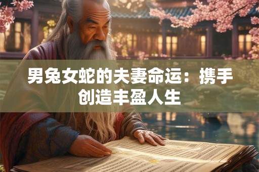 男兔女蛇的夫妻命运:携手创造丰盈人生 男兔女蛇的夫妻命运:携手创造丰盈人生
