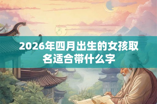 2026年四月出生的女孩取名适合带什么字 2026年四月出生的女孩取名适合带什么字