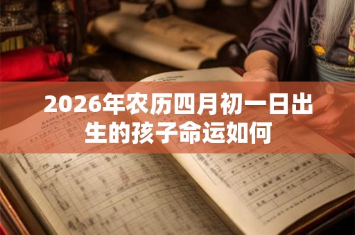 2026年农历四月初一日出生的孩子命运如何 2026年农历四月初一日出生的孩子命运如何