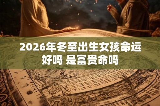 2026年冬至出生女孩命运好吗 是富贵命吗 2026年冬至出生女孩命运好吗 是富贵命吗