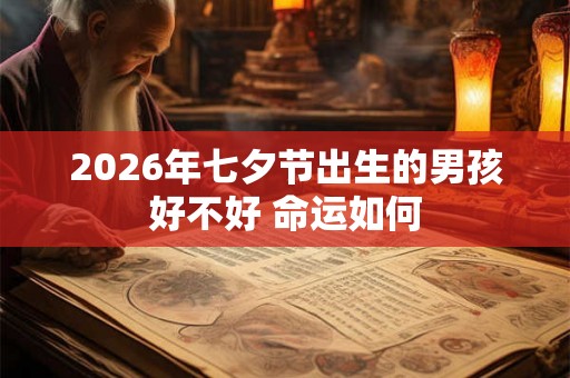 2026年七夕节出生的男孩好不好 命运如何