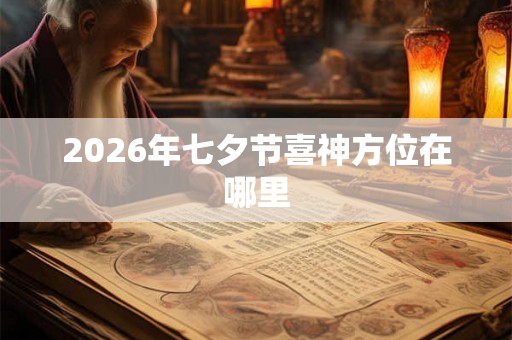 2026年七夕节喜神方位在哪里 2026年七夕节喜神方位在哪里