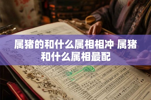 属猪的和什么属相相冲 属猪和什么属相最配 属猪的和什么属相相冲 属猪和什么属相最配