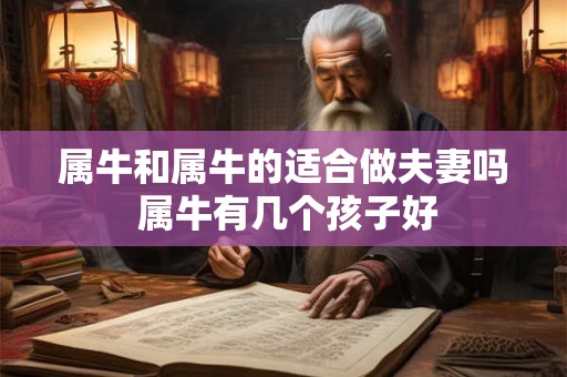 属牛和属牛的适合做夫妻吗 属牛有几个孩子好 属牛和属牛的适合做夫妻吗 属牛有几个孩子好