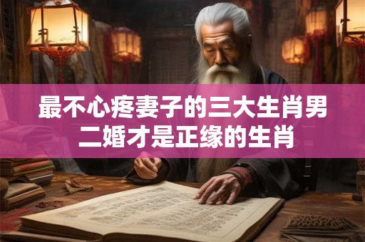 最不心疼妻子的三大生肖男 二婚才是正缘的生肖 最不心疼妻子的三大生肖男 二婚才是正缘的生肖