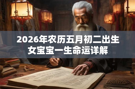 2026年农历五月初二出生女宝宝一生命运详解 2026年农历五月初二出生女宝宝一生命运详解