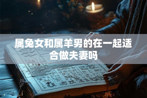 属兔女和属羊男的在一起适合做夫妻吗 属兔女和属羊男的在一起适合做夫妻吗