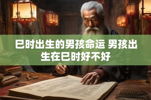巳时出生的男孩命运 男孩出生在巳时好不好 巳时出生的男孩命运 男孩出生在巳时好不好