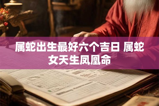 属蛇出生最好六个吉日 属蛇女天生凤凰命