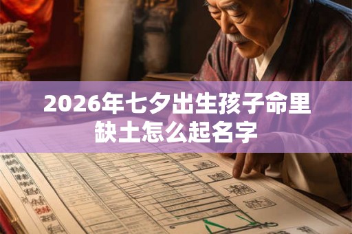 2026年七夕出生孩子命里缺土怎么起名字 2026年七夕出生孩子命里缺土怎么起名字