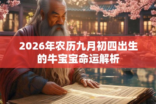 2026年农历九月初四出生的牛宝宝命运解析 2026年农历九月初四出生的牛宝宝命运解析