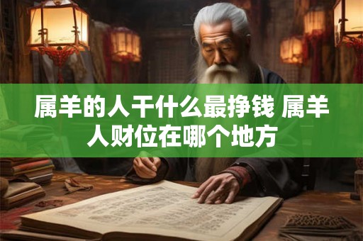 属羊的人干什么最挣钱 属羊人财位在哪个地方 属羊的人干什么最挣钱 属羊人财位在哪个地方