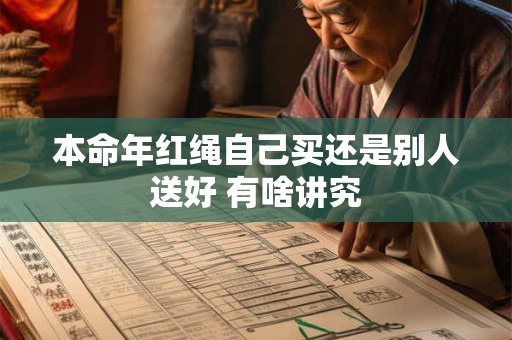 本命年红绳自己买还是别人送好 有啥讲究 本命年红绳自己买还是别人送好 有啥讲究