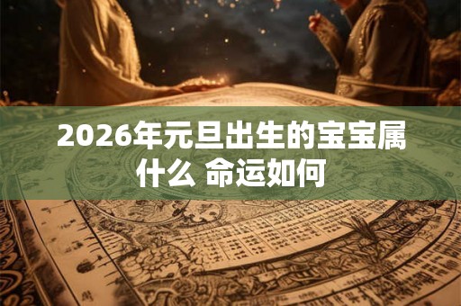 2026年元旦出生的宝宝属什么 命运如何 2026年元旦出生的宝宝属什么 命运如何